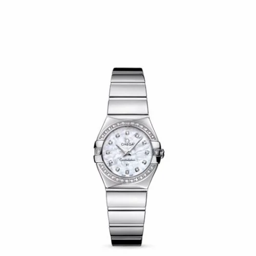 Omega Constellation Quartz 24 Brushed Stainless Steel / Diamond / MOP 123.15.24.60.55.001 (12315246055001)